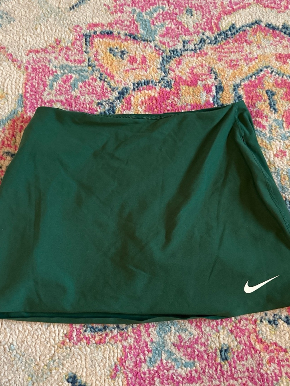Nike Women's Forest Green Tennis Skirt with White Swoosh